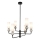 ITALUX - SANTOS Rod Chandelier 6xG9/40W/230V Black