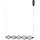 ITALUX - SEVILLA LED Pendant Light on Cable, 25W/230V, 3000K, Black