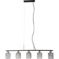 ITALUX - SIMONA Cable Pendant Light 5xE14/40W/230V Black/Gold