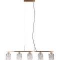 ITALUX - SIMONA cable-suspended chandelier 5xE14/40W/230V gold