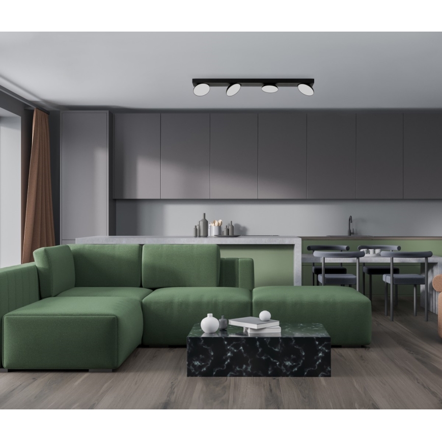 ITALUX - LED Spotlight CASTELIO 4xLED/5W/230V 4000K black