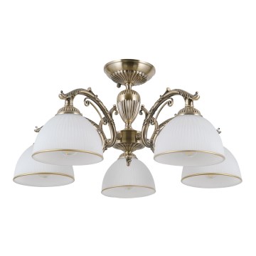 ITALUX - Surface-mounted chandelier FENEZA 5xE27/40W/230V