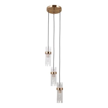 ITALUX - TARASO cable-hung pendant 3xE14/40W/230V gold