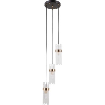 ITALUX - TARASO cable pendant light 3xE14/40W/230V black/gold