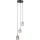 ITALUX - TORNO cable-hung pendant light 3xE14/40W/230V black/gold