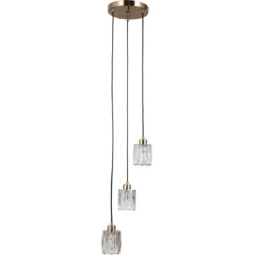 ITALUX - TORNO cable-suspended chandelier 3xE14/40W/230V gold