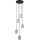 ITALUX - TORNO Cable-Suspended Chandelier 5xE14/40W/230V Black/Gold