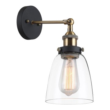 ITALUX - Wall light FRANCIS 1xE27/40W/230V black/gold