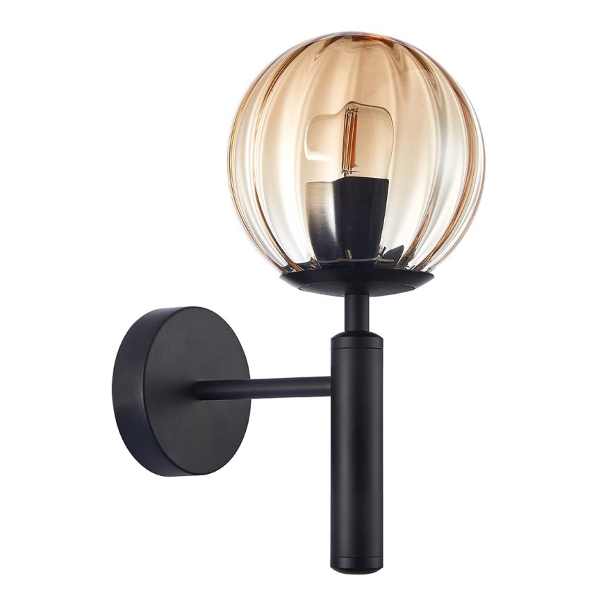 ITALUX - Wall light RAVENA 1xE27/10W/230V black