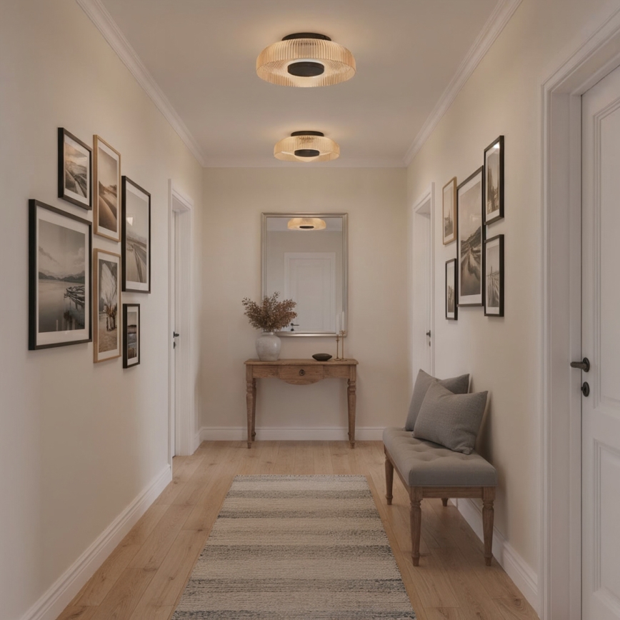 ITALUX - PASSO LED Ceiling Light LED/8W/230V 3000K Ø 25 cm smoky beige