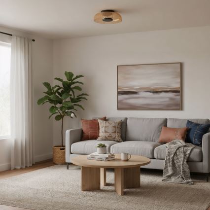 ITALUX - PASSO LED Ceiling Light LED/8W/230V 3000K Ø 25 cm smoky beige