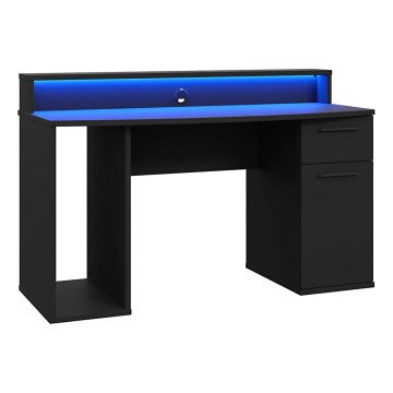 IVAR Writing Desk with Integrated Lighting, Black