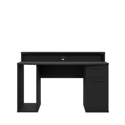 IVAR Writing Desk with Integrated Lighting, Black