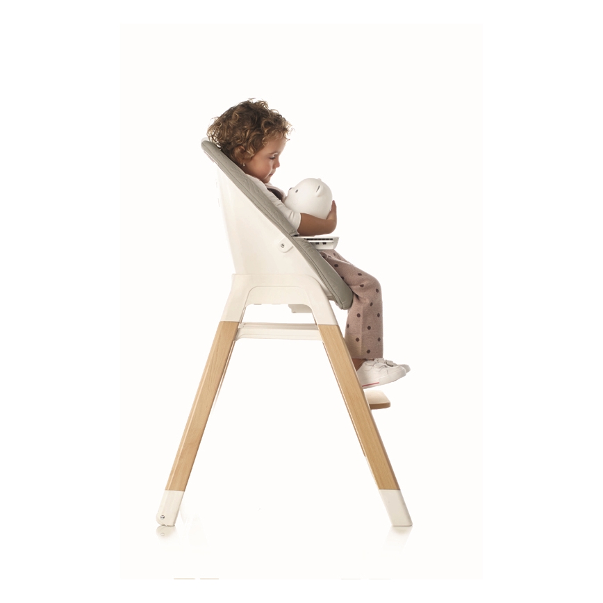 Jané - Children's dining chair 3in1 WOODY grey