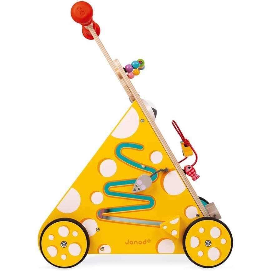 Janod - Baby walker with activities cat