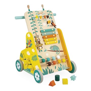 Janod - Baby walker with activities TROPIK