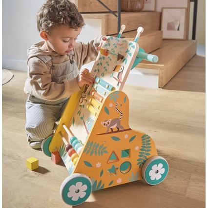 Janod - Baby walker with activities TROPIK