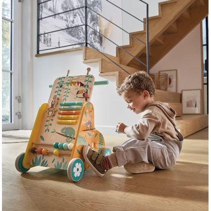Janod - Baby walker with activities TROPIK