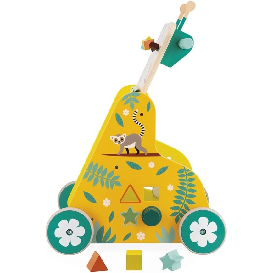 Janod - Baby walker with activities TROPIK
