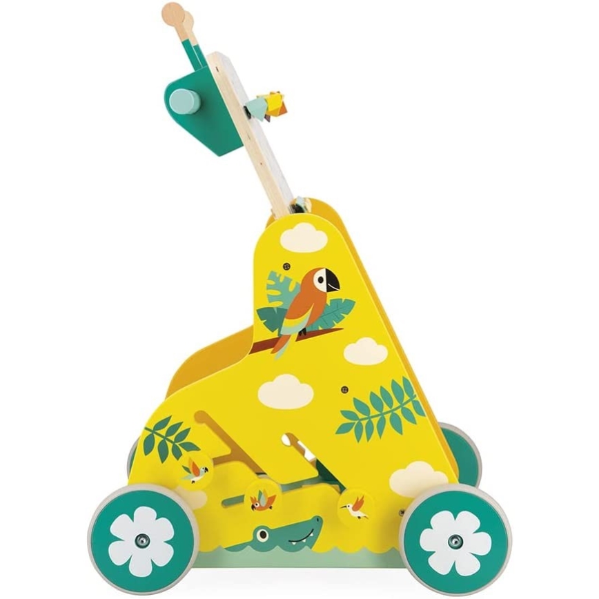 Janod - Baby walker with activities TROPIK