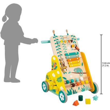 Janod - Baby walker with activities TROPIK