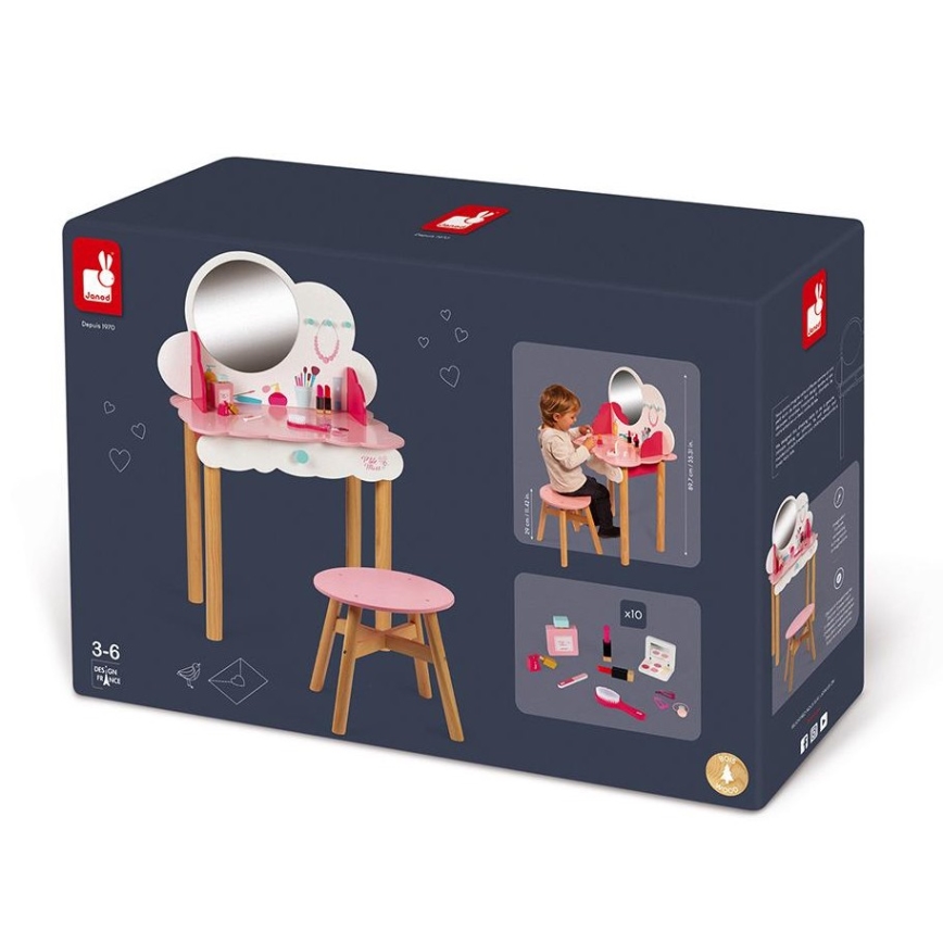 Janod - Children's cosmetic table CANDY CHIC