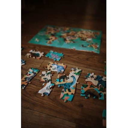 Janod - Children's educational puzzle 200 pcs dinosaurs
