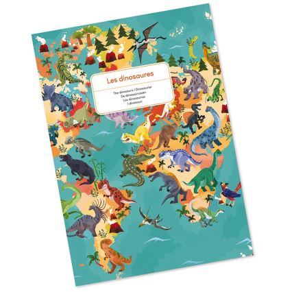 Janod - Children's educational puzzle 200 pcs dinosaurs