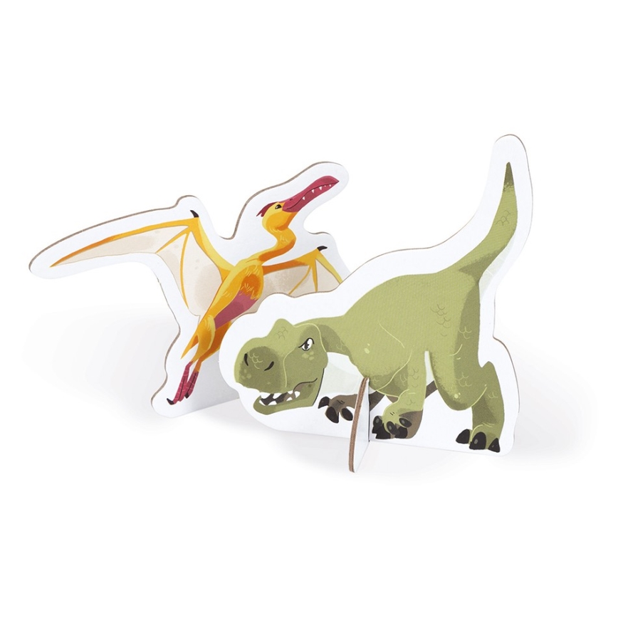 Janod - Children's educational puzzle 200 pcs dinosaurs