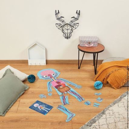 Janod - Children's educational puzzle 225 pcs human body