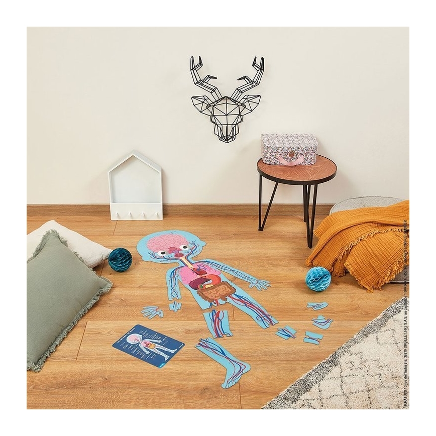 Janod - Children's educational puzzle 225 pcs human body