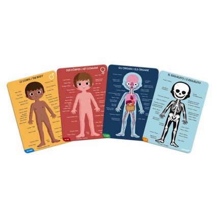 Janod - Children's educational puzzle 225 pcs human body