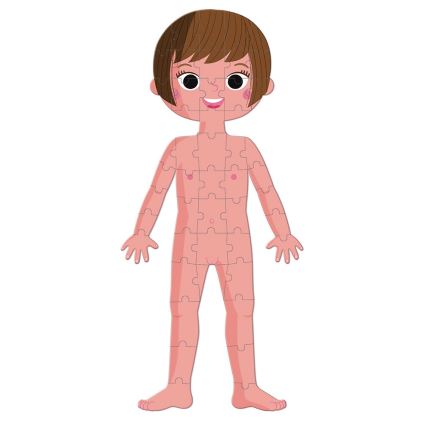 Janod - Children's educational puzzle 225 pcs human body