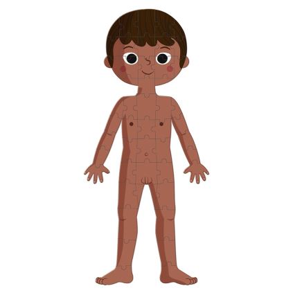 Janod - Children's educational puzzle 225 pcs human body