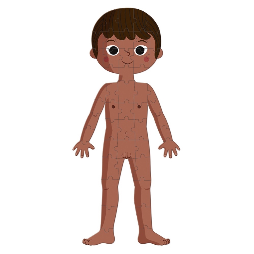 Janod - Children's educational puzzle 225 pcs human body