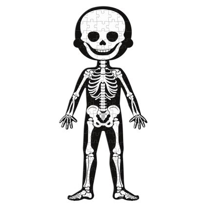 Janod - Children's educational puzzle 225 pcs human body