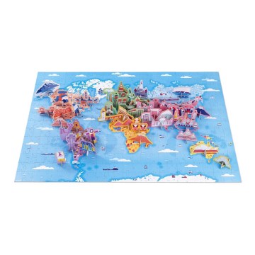 Janod - Children's educational puzzle 350 pcs world
