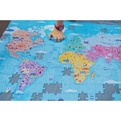Janod - Children's educational puzzle 350 pcs world