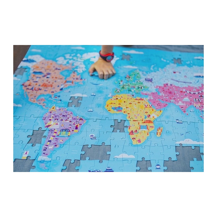 Janod - Children's educational puzzle 350 pcs world