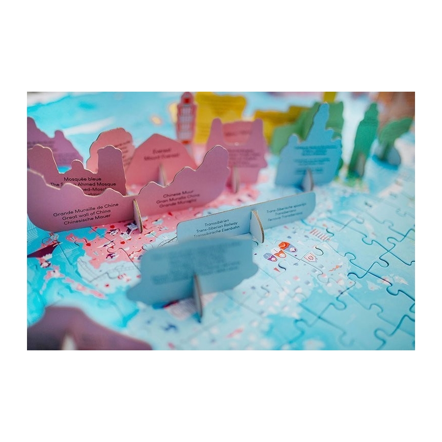 Janod - Children's educational puzzle 350 pcs world