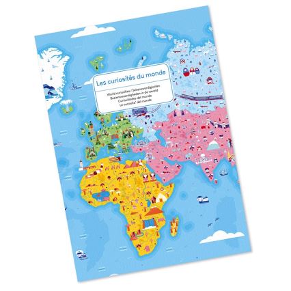 Janod - Children's educational puzzle 350 pcs world