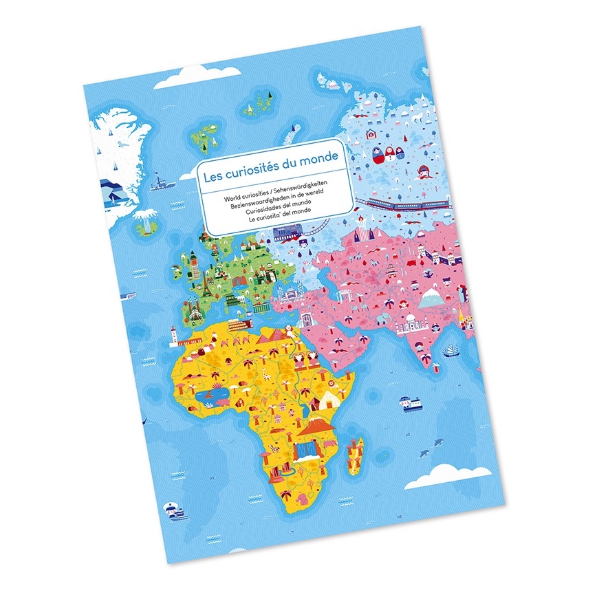 Janod - Children's educational puzzle 350 pcs world