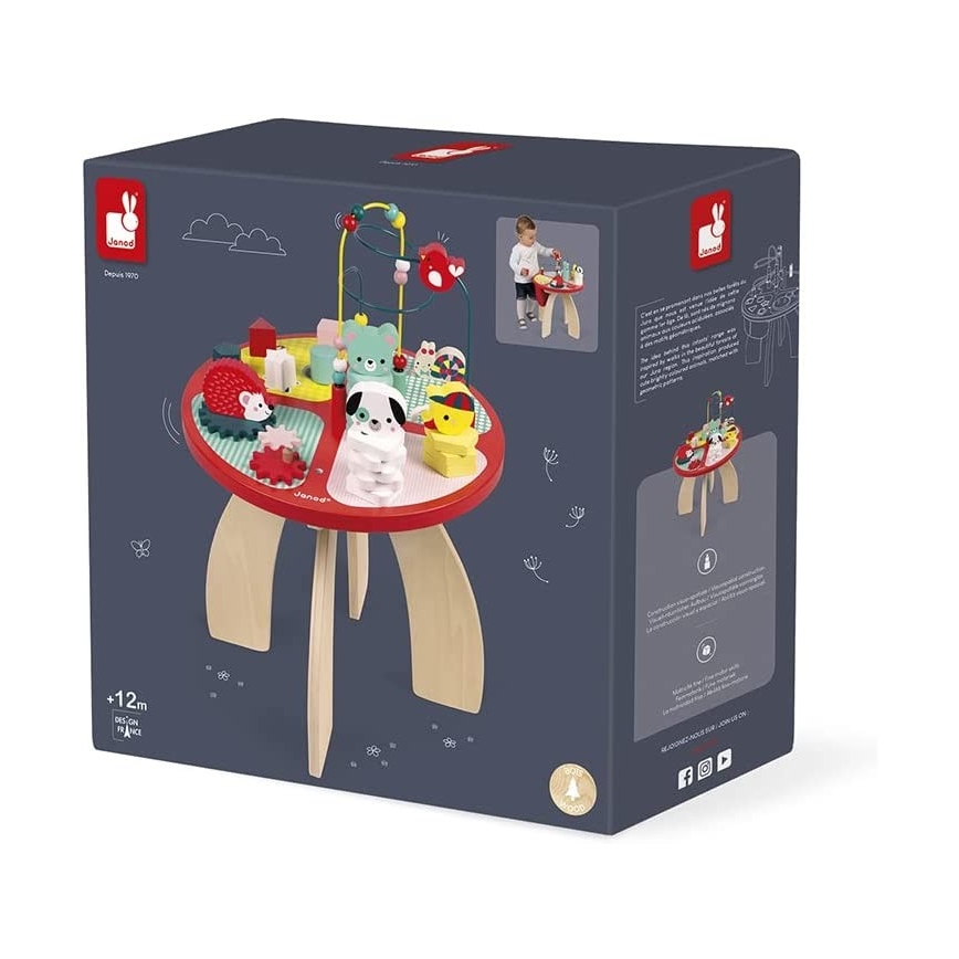 Janod - Children's interactive table BABY FOREST