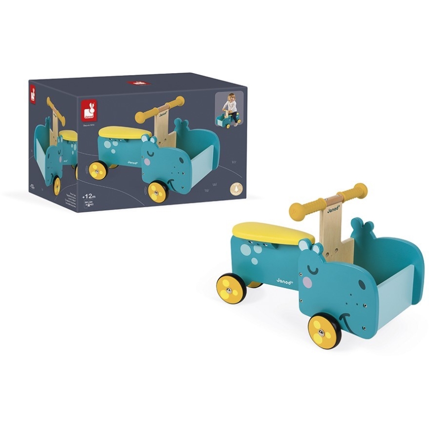 Janod - Children's push bike hippo