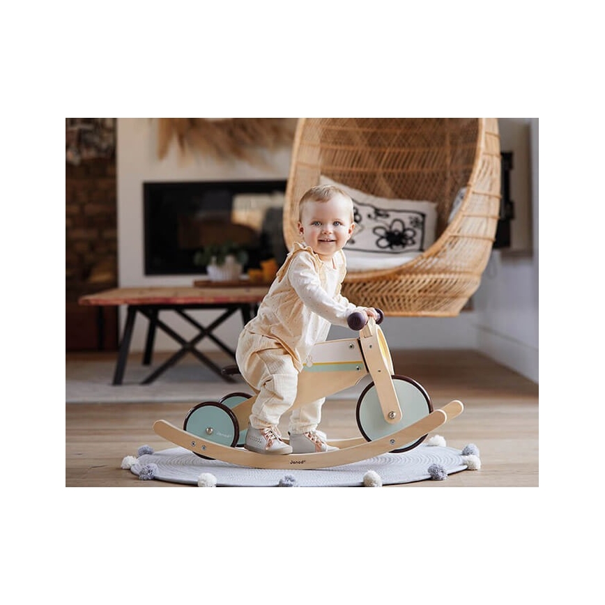 Janod - Children's wooden push bike 2in1