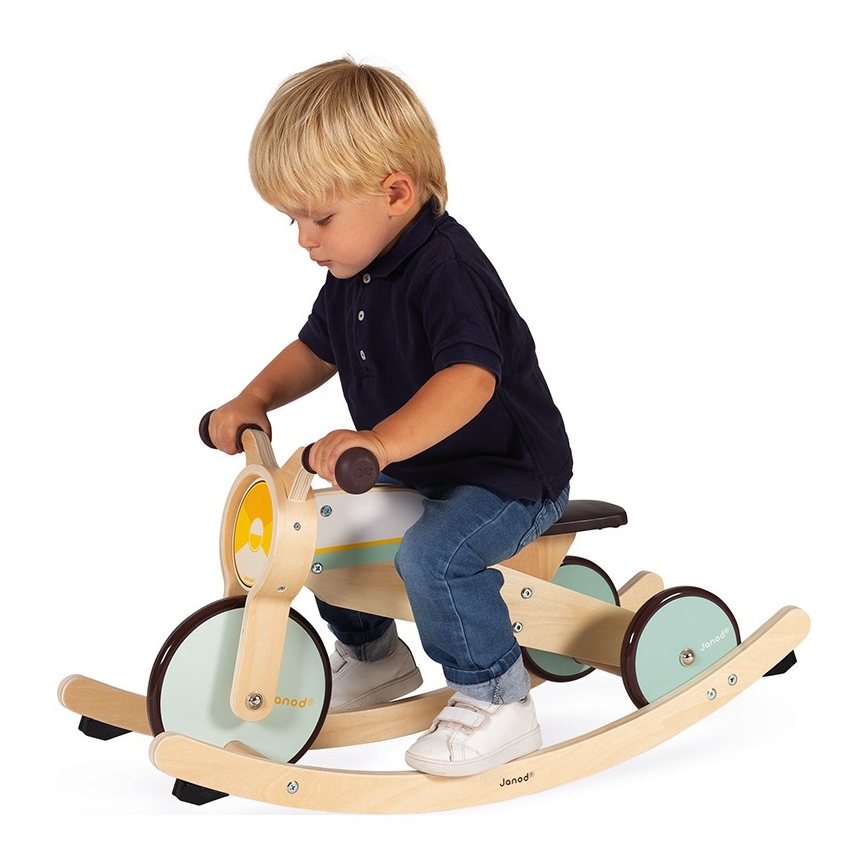 Janod - Children's wooden push bike 2in1