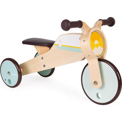 Janod - Children's wooden push bike 2in1