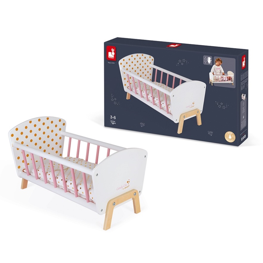 Janod - Doll bed CANDY CHIC