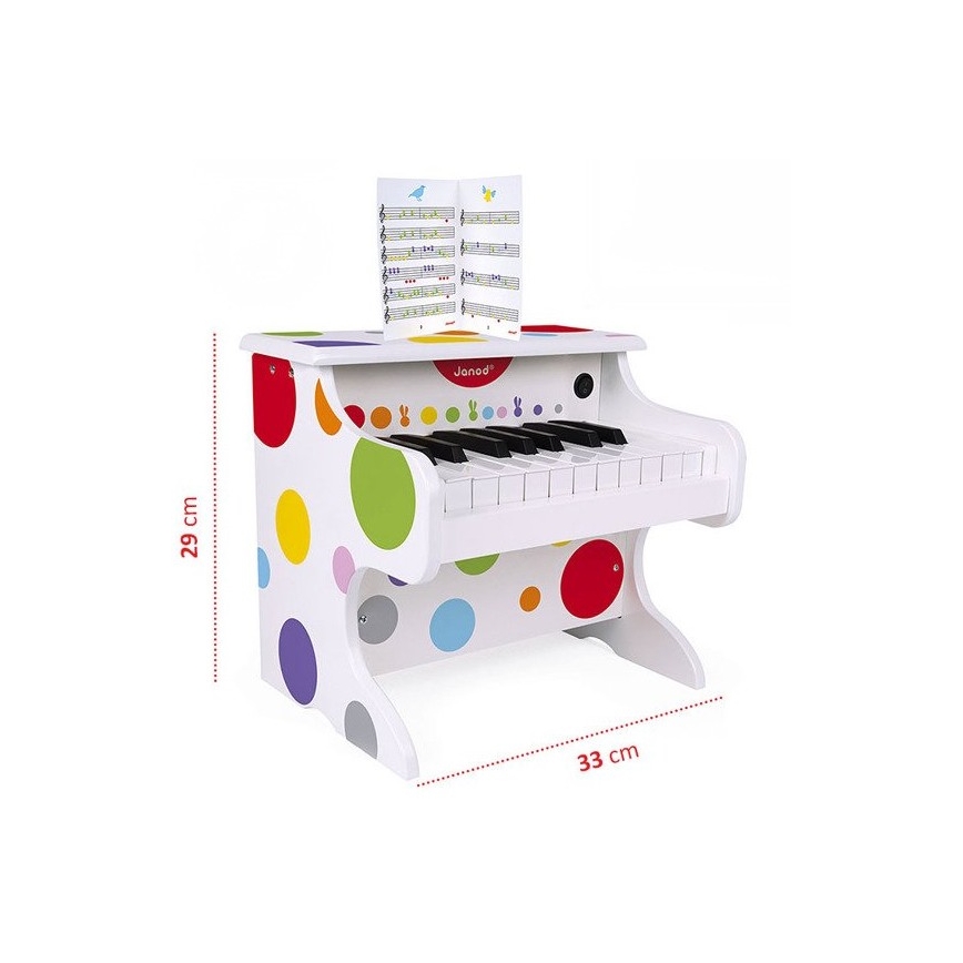 Janod - Electronic piano CONFETTI 4xAA
