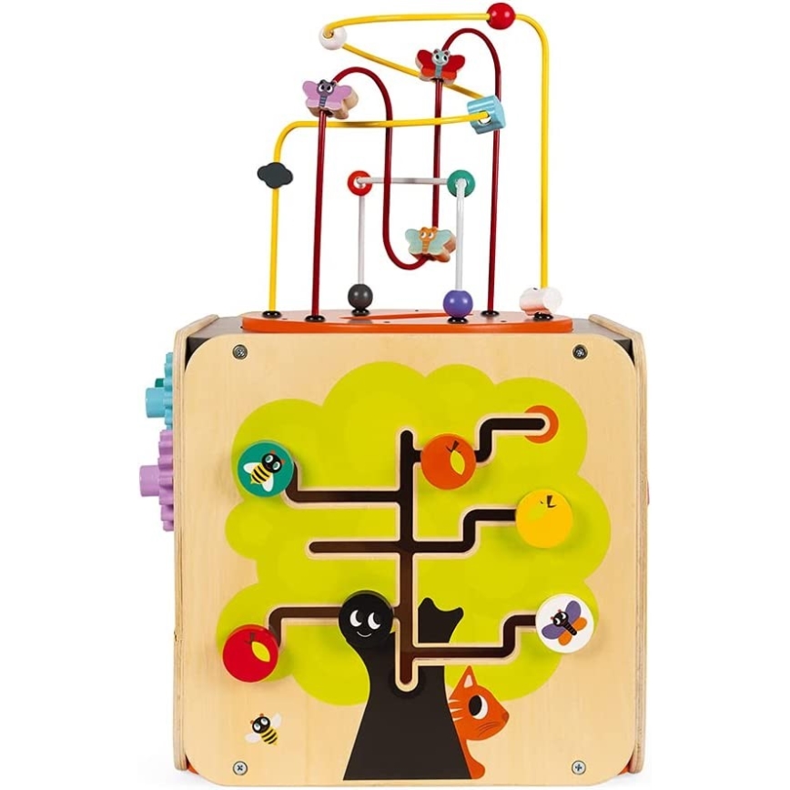 Janod - Interactive block with a labyrinth MULTI ACTIVITY